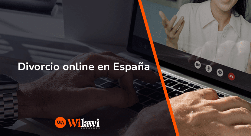 Abogado cerrando un divorcio online por internet